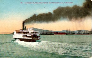 San Francisco, California - The Southern Pacific Ferry Boat on the Bay - c1908