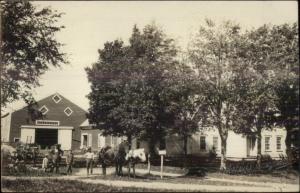 Bert Cummingham Liberty ME Cameo Home Barn Horse Team Real Photo Postcard