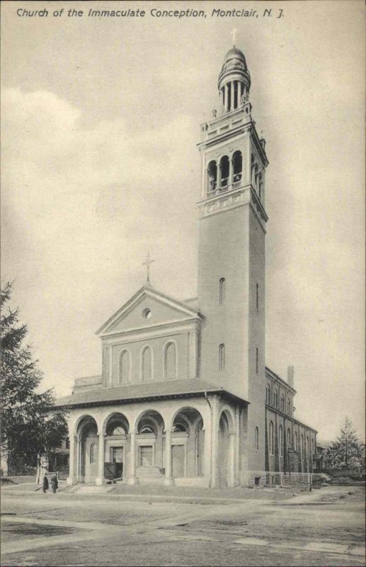 Montclair New Jersey NJ Church of the Immaculate Conception Vintage Postcard