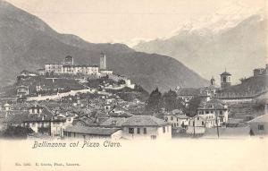 Bellinzona Italy Pizzo Claro Birdseye View Antique Postcard K31674