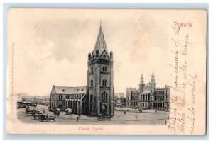 1900-07 Church Square Pretoria Transvaal To USA Postcard F146E