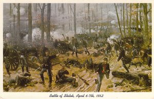 Chrome Era, Civil War, Battle of Shiloh ,Old Postcard