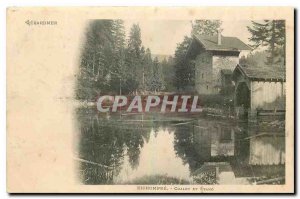 Old Postcard Kichompré Cottage and Pond