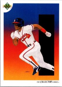 1991 Upper Deck Baseball Card Ron Gant Atlanta Braves sk20601