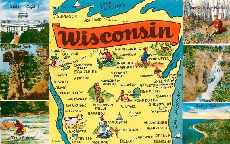 Wisconsin State Fishing Maps