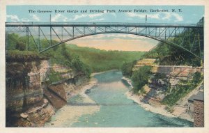Rochester NY, New York Genesee River Gorge at Driving Park Avenue Bridge - WB