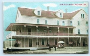 JACKMAN, ME Maine ~ Roadside McKENNY HOUSE Horse & Buggy c1910s Postcard