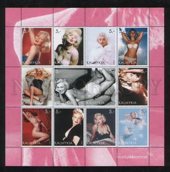 030720 Marilyn Monroe 12 stamps 2003 KALMYKIA #30720