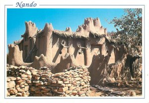 Mali mosque in Nando postcard