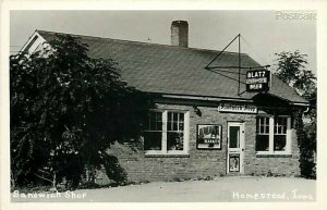 IA, Homestead, Iowa, Sandwich Shop, RPPC