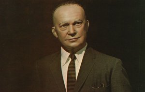 David Dwight Eisenhower World War II President of United States Vintage Postcard