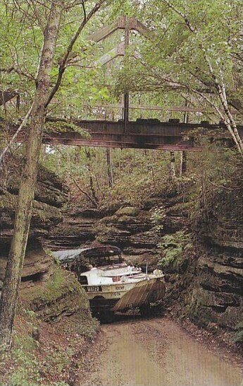 Tight Squeeze Through Red Bird Gorge Wisconsin Dells Wisconsin