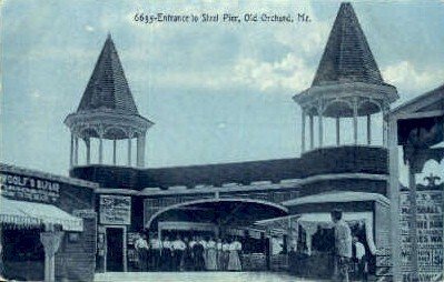 Entrance to Steel Pier in Old Orchard Beach, Maine