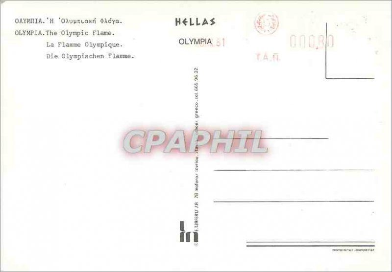 Postcard Modern Olympia The Olympic Flame