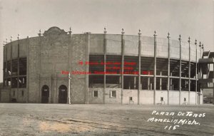 Mexico, Morelia, RPPC, Plaza De Toros, Exterior View, Photo No 115