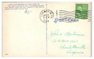 1944 Coal Breaker in Anthracite Mining Region of Pennsylvania Postcard