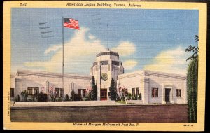 Vintage Postcard 1944 American Legion, Morgan-McDermott Post #7, Tucson (AZ)