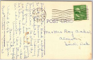 1949 University Hospital University Of Iowa City IA Building Posted Postcard