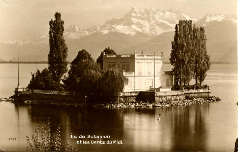 Switzerland - Montreux, Salagnon Island  *RPPC