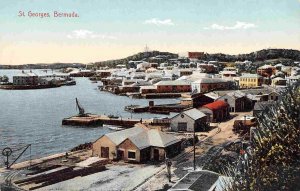 St Georges Panorama Bermuda 1910c postcard