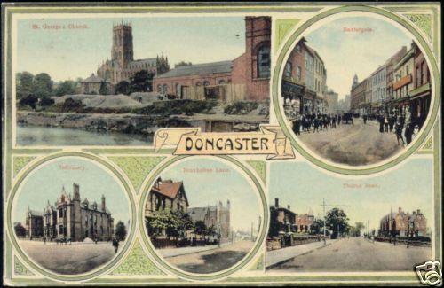 yorkshire, DONCASTER, Street Scenes, Multiview (1910s)