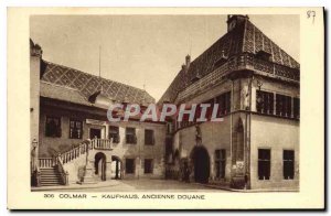 Old Postcard Colmar old Kaufhaus Customs