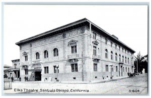 c1910's Elks Theatre Exterior Roadside San Louis Obispo California CA Postcard