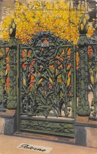 Ornamental Iron Fence Before the Civil War - New Orleans, Louisiana LA