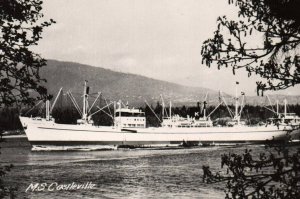 Vintage Postcard Photo RPPC M S Castleville AF Klaveness & Company Ship