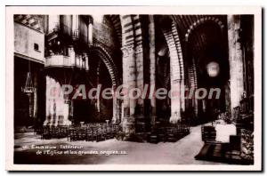 Postcard Old Embrun Interior of the church and the organ granes