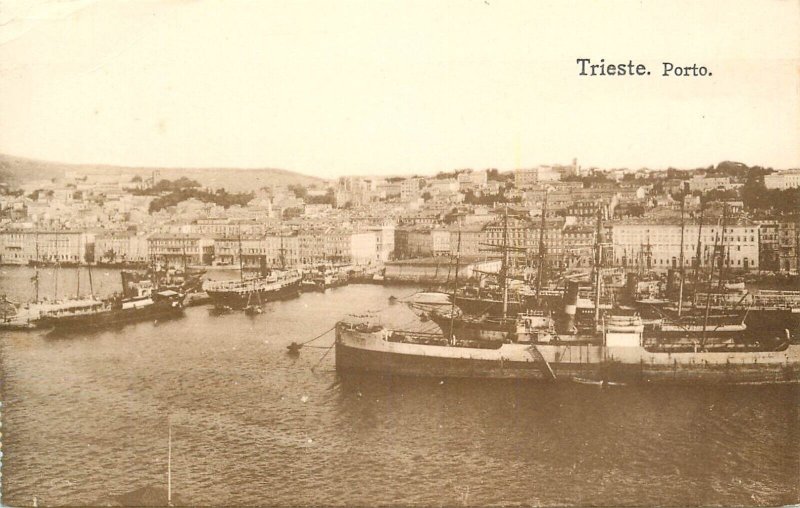 Italy Trieste port harbour navy ships navigation