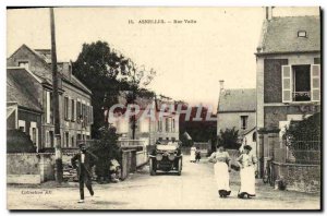 Old Postcard Asnelles Street Automotive Vatin