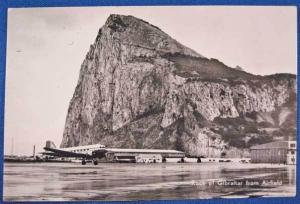 Gibraltar US Air Force Airplane RPPC Postcard