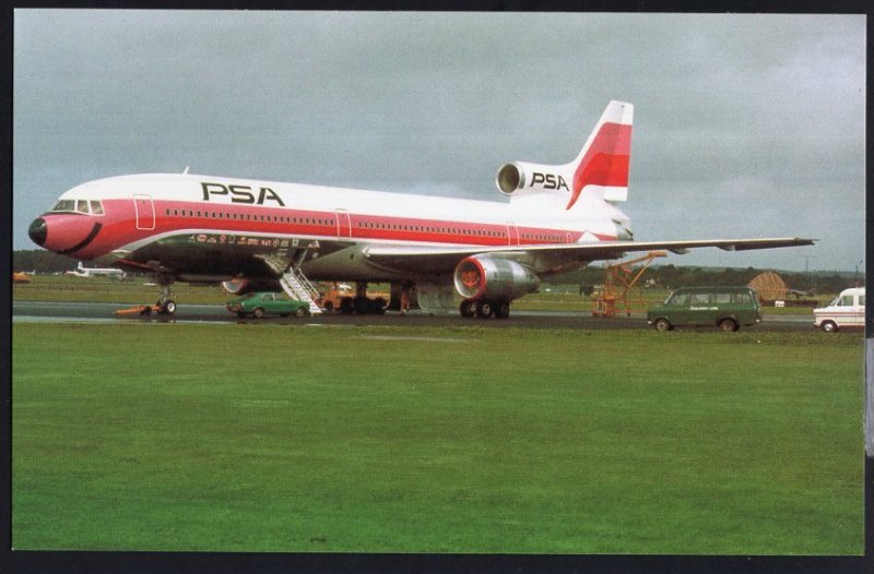 Pacific Southwest Airlines Lockheed L-1011 Chrome 1950s-1970s