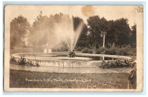 Early Fountain City Park Goodland IN Indiana Real Photo RPPC Postcard