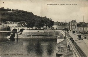 CPA Montereau Les deux Ponts et Surville FRANCE (1100801)