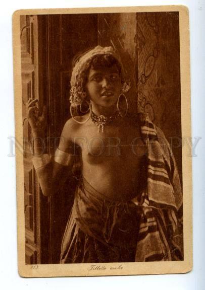173804 ARABIAN semi-nude girl belly dancer Lehnert & Landrock