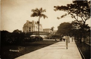 PC CPA SINGAPORE, CORSE VIEW, VINTAGE REAL PHOTO POSTCARD (b4370)