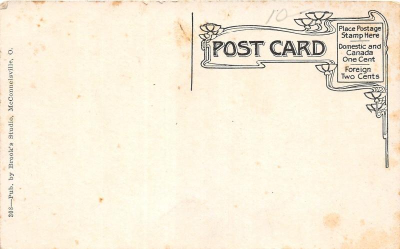 F25/ Malta McConnelsville Ohio Postcard c1910 Presbyterian Church 17