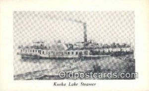 Kueka Lake Steamer, Brooklyn, New York, NY USA Steam Ship Unused 
