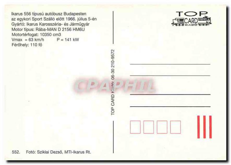 Postcard Modern Ikarus 556