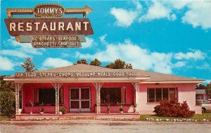 Vintage Postcard Tommy's Restaurant Sea Food and Steaks Beaufort SC
