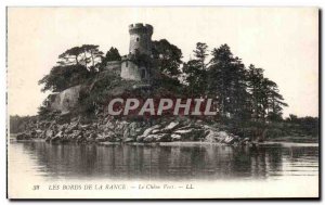 Old Postcard The Banks Of The Rance Le Chene Vert