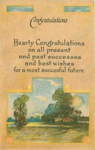 Arts Crats Congratulations Saying Artist impression Postcard 20-14309