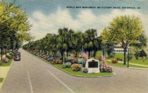 World War Monument - Savannah, Georgia GA  