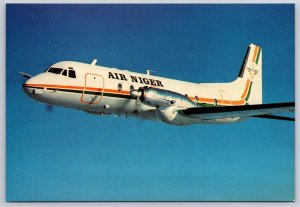 Airplane Postcard Air Niger Airways Airlines HS748-399 SU-BAS GC27