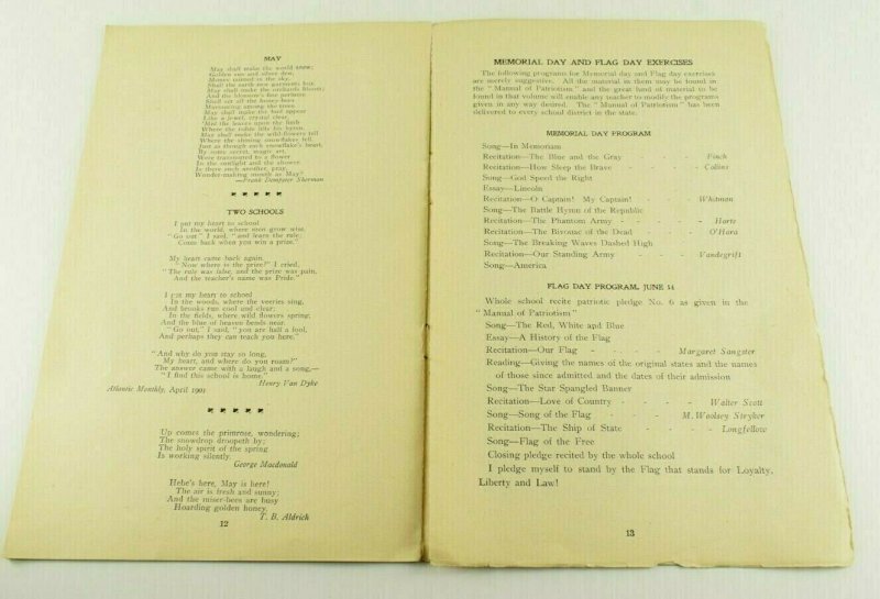 1903 NY Dept. Public Instruction Arbor Day Annual Booklet