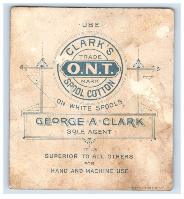 1880s Clark's ONT Spool Cotton Bayou Teche Louisiana Scene F115