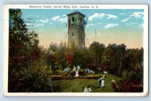 Halifax Nova Scotia Canada Postcard Memorial Tower North West Arm 1921