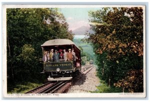0919 The By-Pass MT. TOM Railway Rowland Thomas Trolley Holyoke MA Postcard